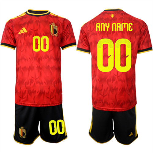 Belgium Custom Any Name And Number National Team FIFA x World Cup 2026 Home Red On Field Jersey Belgium Custom Any Name And Number National Team FIFA x World Cup 2026 Home Red On Field Jersey