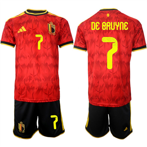 Belgium #7 DE BAUYNE National Team FIFA x World Cup 2026 Home Red On Field Jersey Belgium #7 DE BAUYNE National Team FIFA x World Cup 2026 Home Red On Field Jersey