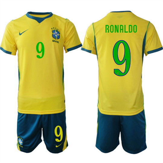 Brazil #9 RONALDO National Team FIFA x World Cup 2026 Home On Field Jersey Brazil #9 RONALDO National Team FIFA x World Cup 2026 Home On Field Jersey