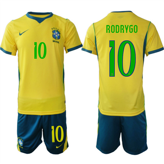 Brazil #10 RODRYGO National Team FIFA x World Cup 2026 Home On Field Jersey Brazil #10 RODRYGO National Team FIFA x World Cup 2026 Home On Field Jersey