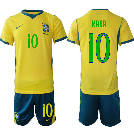 Brazil #10 KAKA National Team FIFA x World Cup 2026 Home On Field Jersey Brazil #10 KAKA National Team FIFA x World Cup 2026 Home On Field Jersey