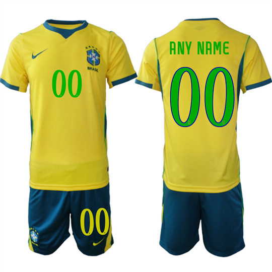 Brazil Custom Any Name And Number National Team FIFA x World Cup 2026 Home On Field Jersey Brazil Custom Any Name And Number National Team FIFA x World Cup 2026 Home On Field Jersey