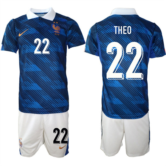 France #22 THEO National Team FIFA x World Cup 2026 Home On Field Jersey France #22 THEO National Team FIFA x World Cup 2026 Home On Field Jersey