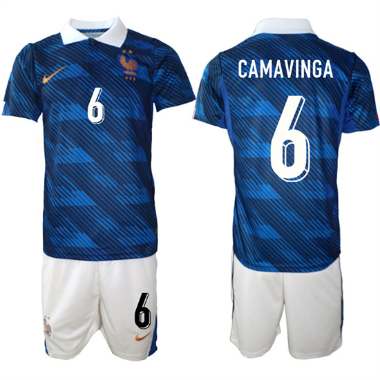 France #6 CAMAVINGA National Team FIFA x World Cup 2026 Home On Field Jersey France #6 CAMAVINGA National Team FIFA x World Cup 2026 Home On Field Jersey