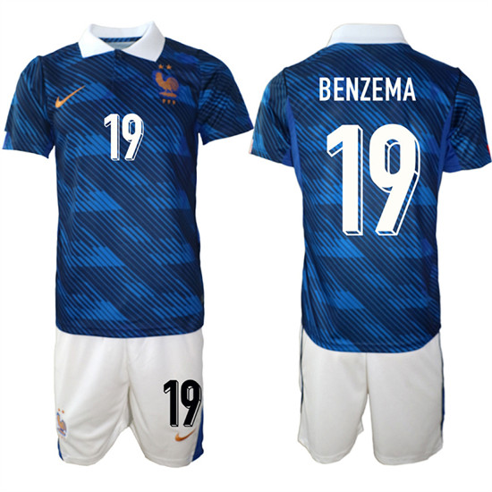 France #19 BENZEMA National Team FIFA x World Cup 2026 Home On Field Jersey France #19 BENZEMA National Team FIFA x World Cup 2026 Home On Field Jersey