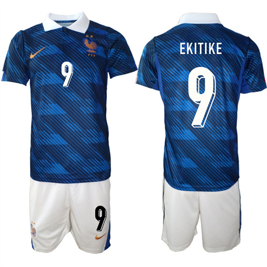 France #9 EKITIKE National Team FIFA x World Cup 2026 Home On Field Jersey