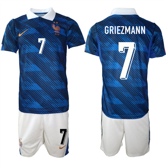 France #7 GRIEZMANN National Team FIFA x World Cup 2026 Home On Field Jersey