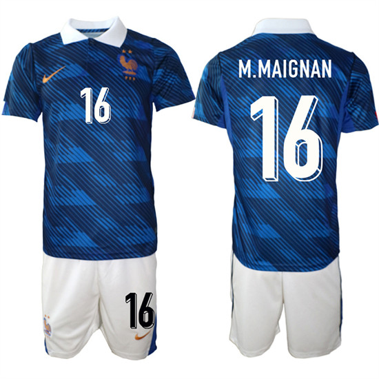 France #16 M.MAIGNAN National Team FIFA x World Cup 2026 Home On Field Jersey France #16 M.MAIGNAN National Team FIFA x World Cup 2026 Home On Field Jersey