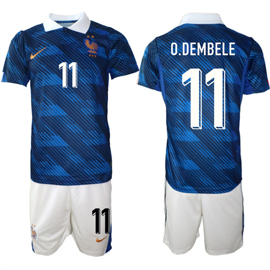 France #11 O.DEMBELE National Team FIFA x World Cup 2026 Home On Field Jersey France #11 O.DEMBELE National Team FIFA x World Cup 2026 Home On Field Jersey