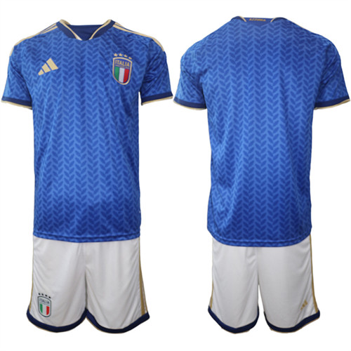 Italy Blank National Team FIFA x World Cup 2026 Home Blue On Field Jerseys