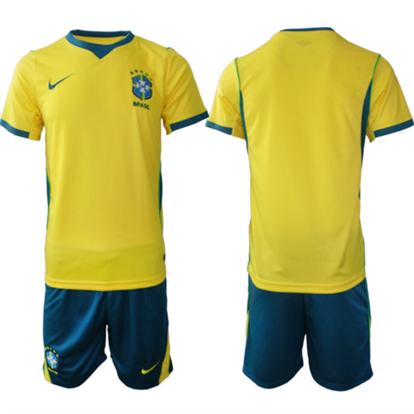 Brazil national football team Blank Yellow 2026 Soccer Jersey Suit
