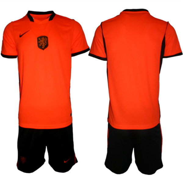 Netherlands Custom Orange 2026 Stadium Home Soccer Jersey Suit