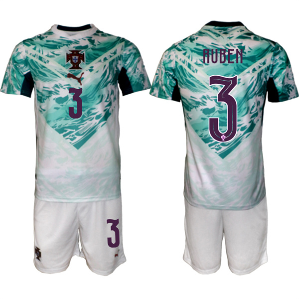 Portugal Team #3 R??ben Dias Green 2026 World Cup Away Soccer Jersey Suit Portugal Team #3 R??ben Dias Green 2026 World Cup Away Soccer Jersey Suit
