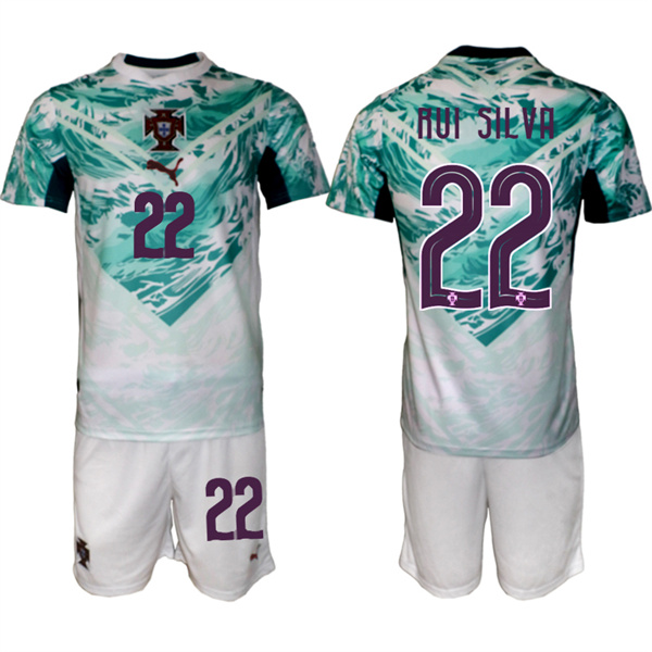 Portugal Team #22 Rui Silva Green 2026 World Cup Away Soccer Jersey Suit Portugal Team #22 Rui Silva Green 2026 World Cup Away Soccer Jersey Suit