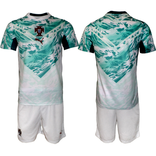 Portugal Team Blank Green 2026 World Cup Away Soccer Jersey Suit Portugal Team Blank Green 2026 World Cup Away Soccer Jersey Suit