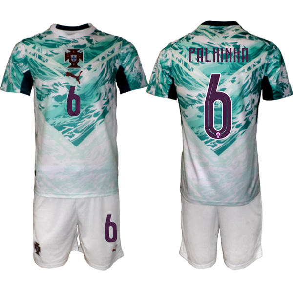 Portugal Team #6 Jo?o Palhinha Green 2026 World Cup Away Soccer Jersey Suit Portugal Team #6 Jo?o Palhinha Green 2026 World Cup Away Soccer Jersey Suit