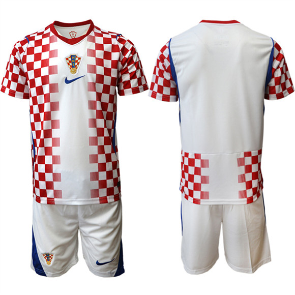 Croatia Custom White 2026 World Cup Home Soccer Jersey Suit Croatia Custom White 2026 World Cup Home Soccer Jersey Suit